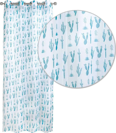 Das Home Perdea Cu Capse 2111 Albastru Petrol 140x260cm