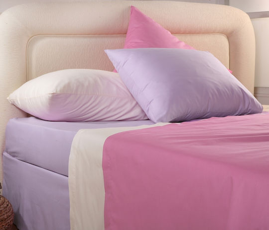 Viopros Basic Σετ Μαξιλαροθήκες Γκρί 50x70εκ.