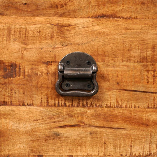 vidaXL Wooden Decorative Trunk Brown 46x46x46cm