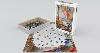 Paris through the Window (Detail) by Marc Chagall Puzzle 2D 1000 Pieces