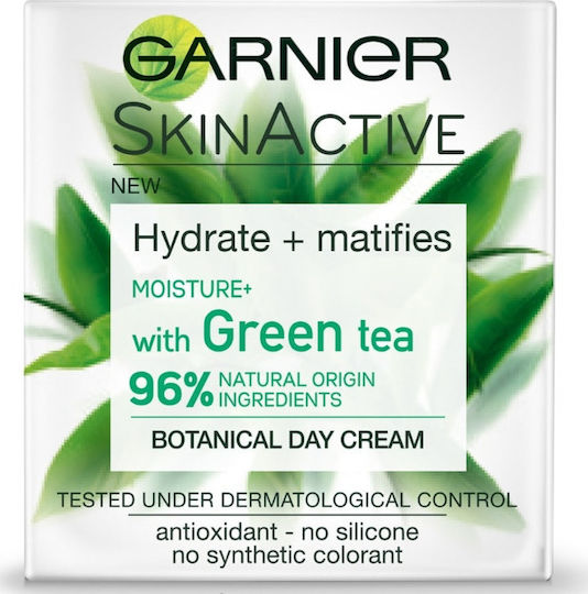 Garnier SkinActive Botanical Green Tea 48h Cream Face Day for Oily/Combination Skin with Aloe Vera 50ml