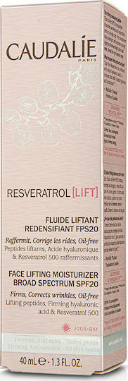 Caudalie Resveratrol Lift Moisturizing and Anti-aging Lightweight Face Moisturiser with SPF20 with Hyaluronic Acid 40ml