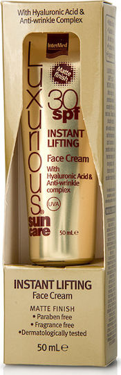 InterMed Luxurious Instant Lifting Αντηλιακή Κρέμα Προσώπου SPF30 50ml