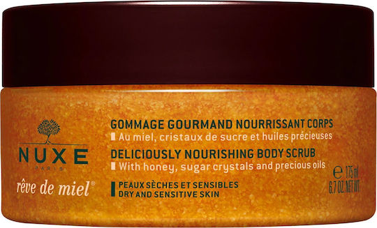 Nuxe Reve de Miel Scrub Body Delicious Nutritious with Honey, Sugar Crystals & Precious Oils 175ml