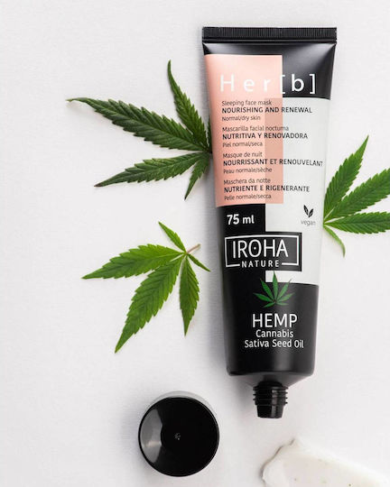 Iroha Nature Her[b] Μάσκα Ομορφιάς Προσώπου Νύχτας για Αναζωογόνηση 75ml