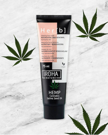 Iroha Nature Her[b] Μάσκα Ομορφιάς Προσώπου Νύχτας για Αναζωογόνηση 75ml