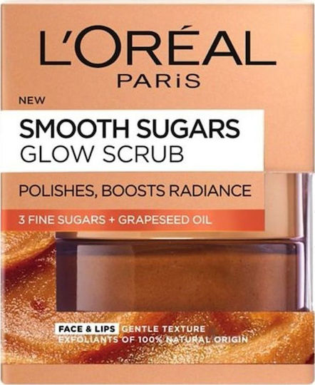 L'Oreal Paris Smooth Sugars Glow Scrub für das Gesicht 50ml