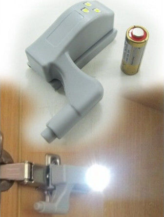 LED Light Hinge for Cabinets with Battery Powered and Photocell 1pcs