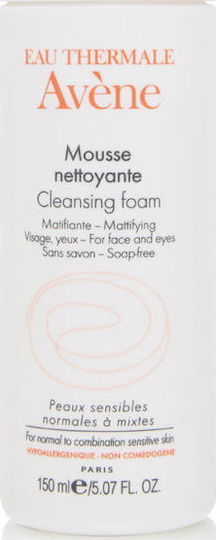 Eau Thermale Avène Mousse Nettoyante Αφρός Αφαίρεσης Μακιγιάζ Προσώπου 150ml