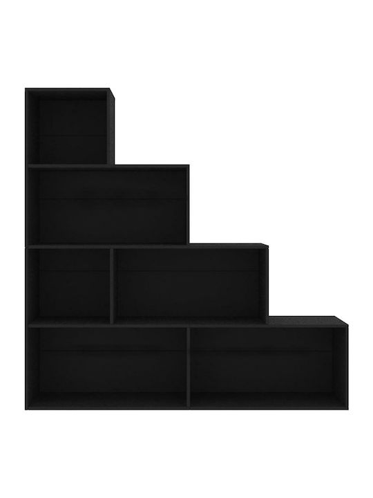 Bibliothek Schwarz 155x24x160cm