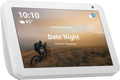 Amazon Echo Show 8 Smart Display Smart Hub με Ηχείο και Οθόνη Συμβατό με Alexa Λευκό