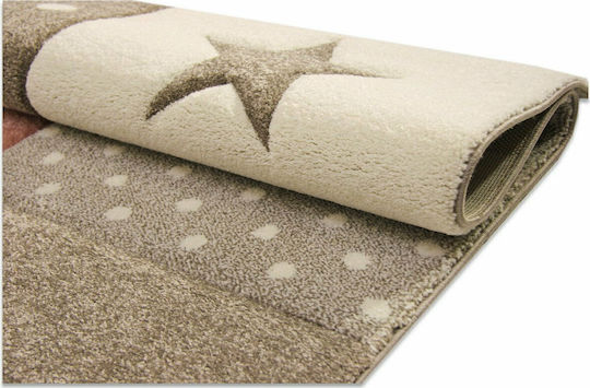 Tzikas Carpets 20339-755 Kinder Teppich Herzen Rosa 133x190cm Dicke 13mm