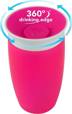 Munchkin Miracle 360° Toddler Plastic Cup 296ml for 12m+ Pink /Φούξια