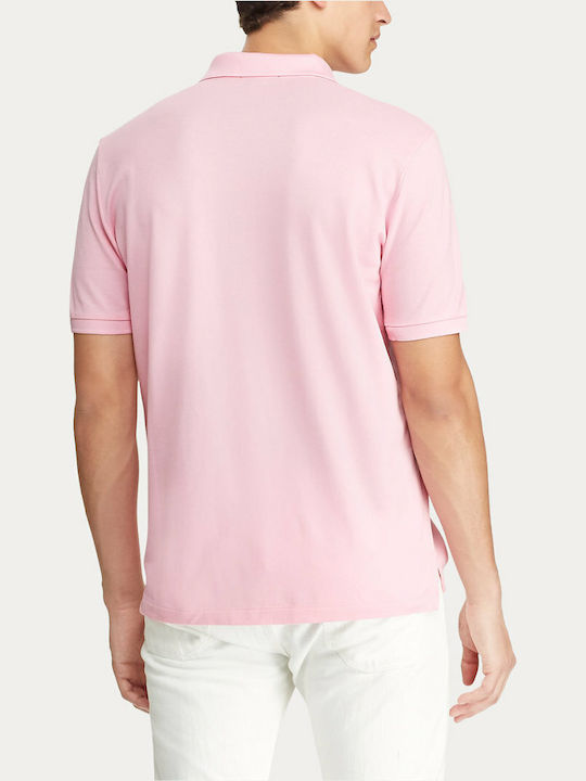 Ralph Lauren Ανδρική Μπλούζα Polo Κοντομάνικη Ροζ