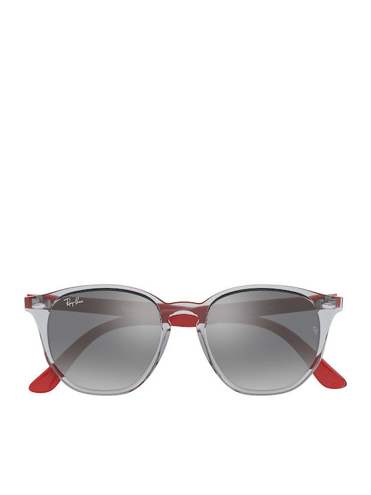 Ray Ban Άθραυστα Τετράγωνα Παιδικά Γυαλιά Ηλίου με Καθρέφτη Φακό Διάφανα