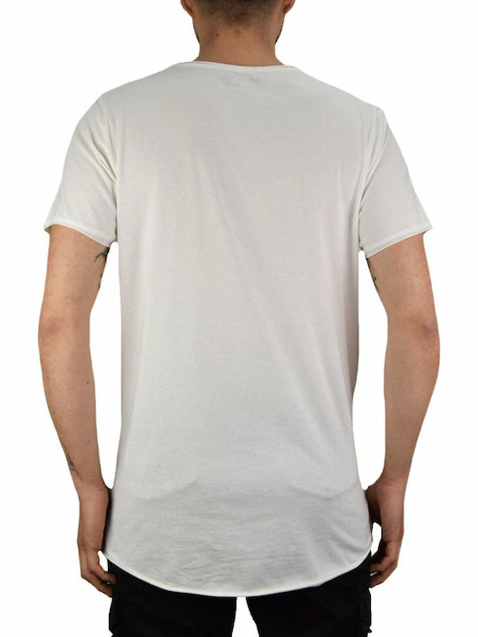 Jack & Jones Ανδρικό T-shirt Μπεζ με Λογότυπο