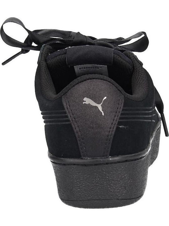 Vikky Platform Ribbon S Damen Sneakers Schwarz