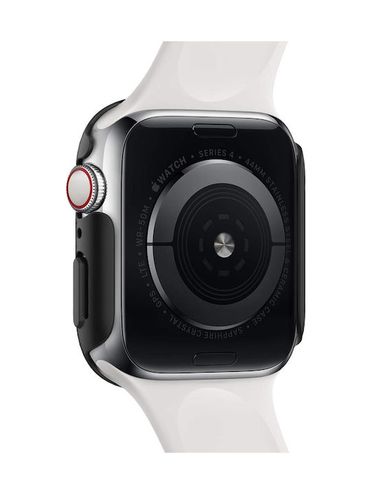 Spigen Thin Fit Plastic Case in Black color for Apple Watch 44mm