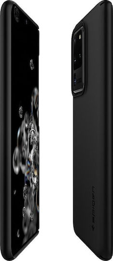 Spigen Thin Fit Back Cover Πλαστικό Μαύρο (Galaxy S20 Ultra)