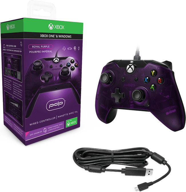 PDP Wired Controller Royal Purple