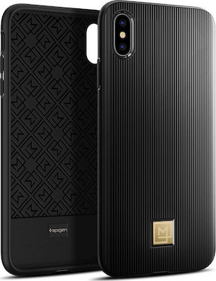 Spigen La Manon Classy Plastic Back Cover Black (iPhone XS Max)