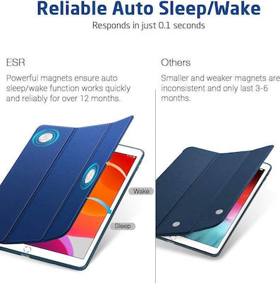 ESR Rebound Flip Cover Σιλικόνης Navy (iPad 2019/2020/2021 10.2'')