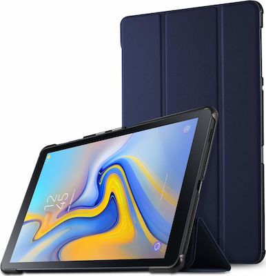 Tri-Fold Flip Cover Piele artificială / Silicon Albastru (Galaxy Tab A 10.5 2018)