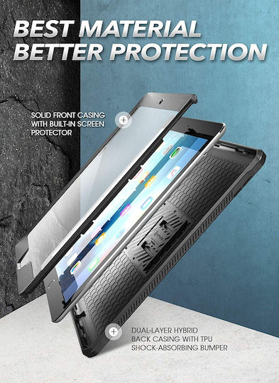 Supcase Unicorn Beetle Pro Back Cover Ανθεκτική Μαύρη (iPad 2019/2020/2021 10.2'')