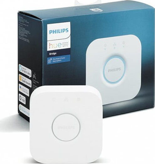 Philips Hue Bridge Умен Мост Bluetooth / Zigbee Съвместим с Google Home, Apple HomeKit, Alexa & Hue Bridge