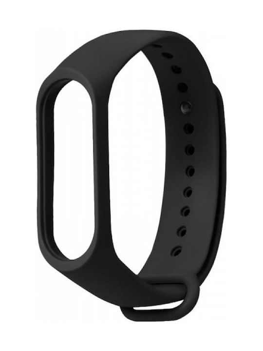 Λουράκι Σιλικόνης Μαύρο (Mi Band 3/4)