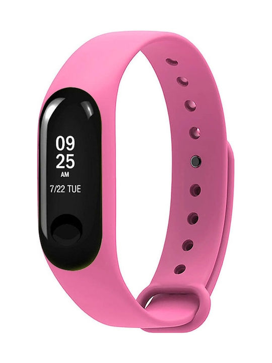 Λουράκι Σιλικόνης με Pin Ροζ (Mi Band 3/Mi Smart Band 4)