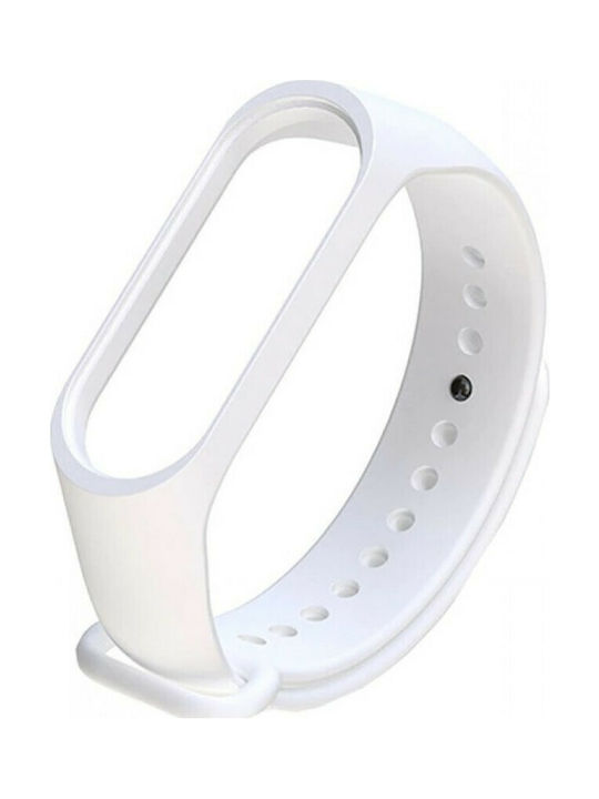 Bracelet for Xiaomi Mi Band 3 Strap Silicone with Pin White (Mi Band 3/Mi Smart Band 4) 849900375B