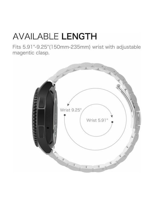Curea Oțel inoxidabil Argintiu (Galaxy Watch (46mm) / Gear S3 - Galaxy Watch (46mm) / Gear S3)