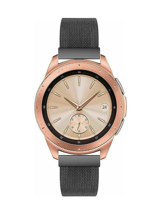 Λουράκι Ανοξείδωτο Ατσάλι Μαύρο (Galaxy Watch 42mm)