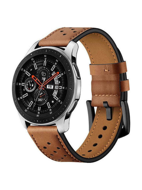 Leather Watch Band Καφέ (Galaxy Watch 46mm)