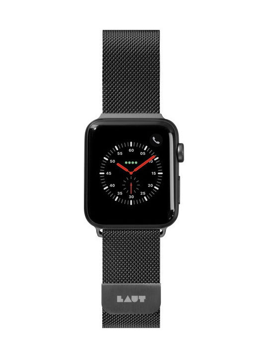 Laut Steel Loop Armband Rostfreier Stahl Black (Apple (Apple Watch 44/45/46mm/Ultra 49mm) LAUT_AWL_ST_BK