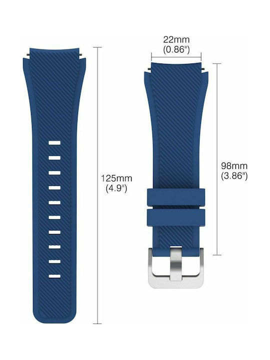 QuickFit Λουράκι Σιλικόνης Blue (Galaxy Watch (46mm) / Gear S3)