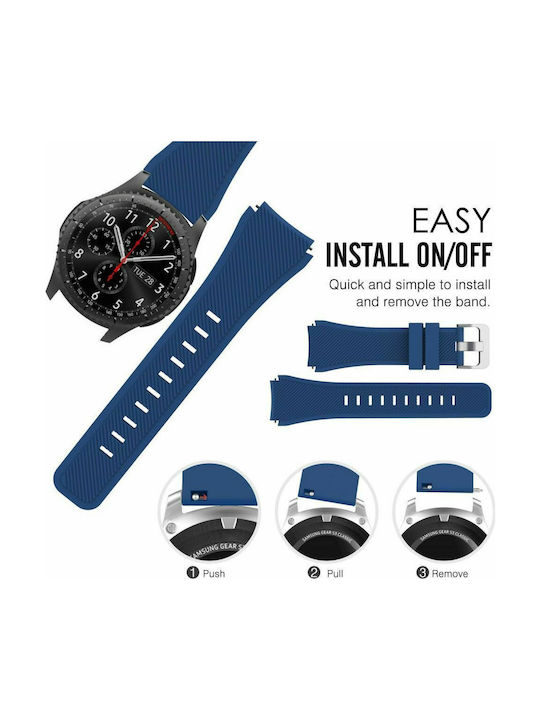 QuickFit Λουράκι Σιλικόνης Blue (Galaxy Watch (46mm) / Gear S3)