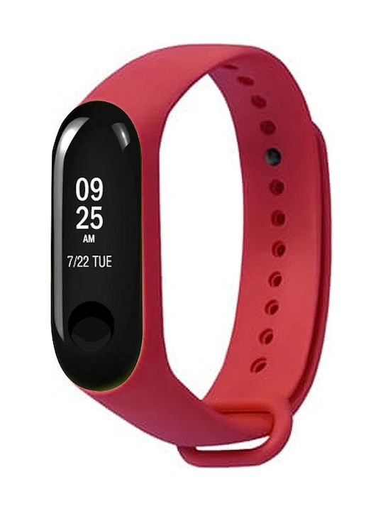 Λουράκι Σιλικόνης Smooth Κόκκινο (Mi Band 3/4)