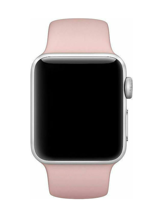 Silicone Band for Apple Watch 42/44mm (Baby Pink)