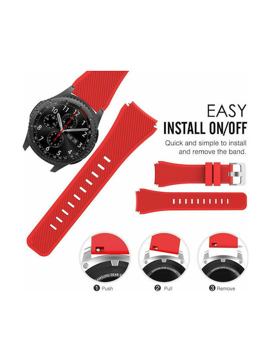Smoothband Strap Silicone Red (Galaxy Watch (46mm) / Gear S3) 99223410