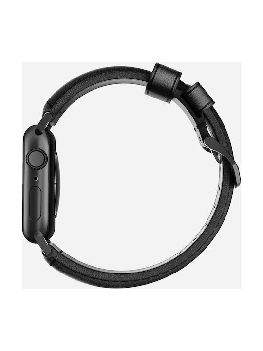 Nomad Traditional Strap Λουράκι Δερμάτινο Μαύρο (Apple Watch 42/44/45mm)
