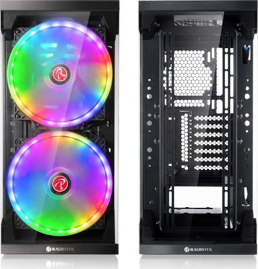 Raijintek Silenos Pro Gaming Middle Tower Carcasă Calculator cu Fereastră Laterală Negru