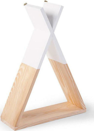 Детски Рафт Tipi За Стена Бежов 32x12x47см