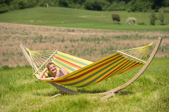 Amazonas Kronos Hammock Stand made of Wood in Beige Color 358x113x105cm