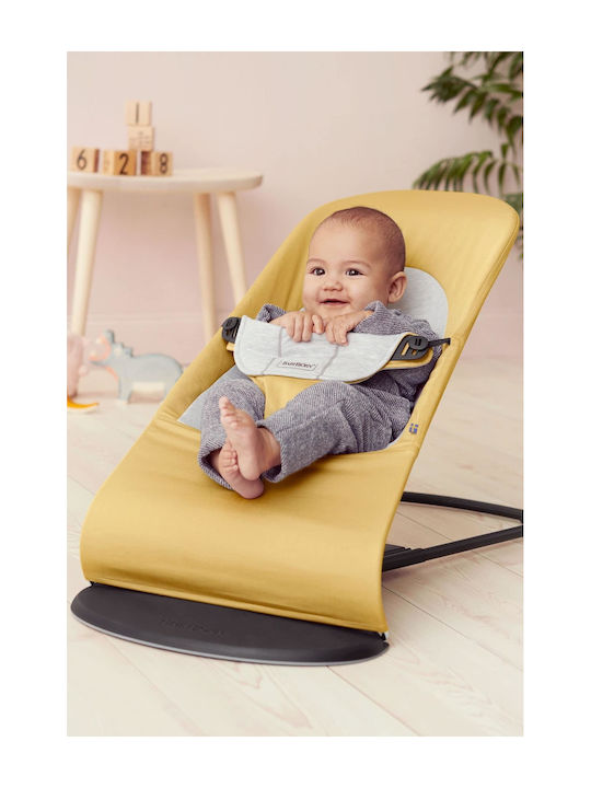 BabyBjorn Manual Baby Bouncer Balance Soft Yellow & Grey for Babies up to 13kg