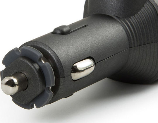 Technaxx Car Charger 5W 1A Fast Charging with Ports: 2xUSB Black Color