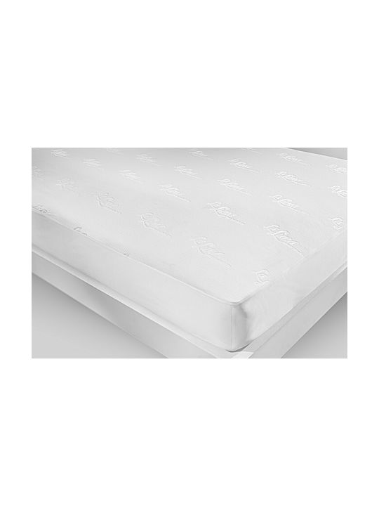 La Luna Jacguard Set Protecții pentru Pernă Impermeabile Albe 50x70cm.