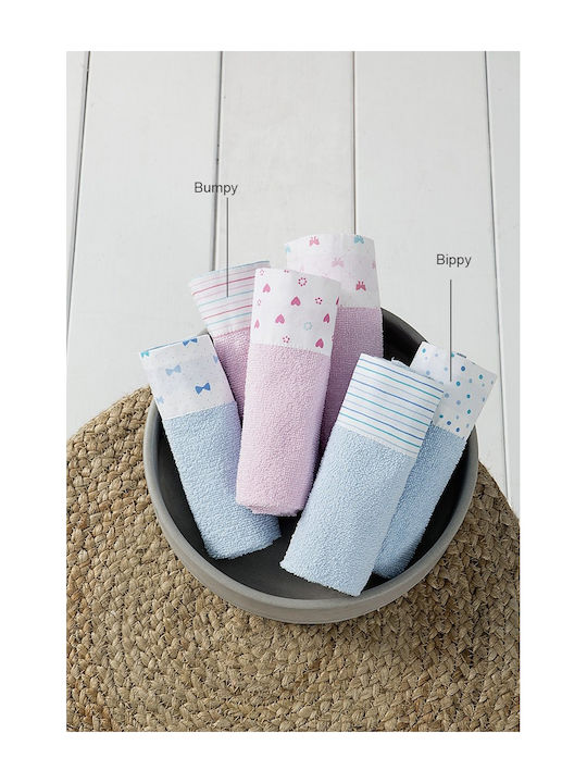 Nima Bippy Baby Towel Set Light Blue 3pcs