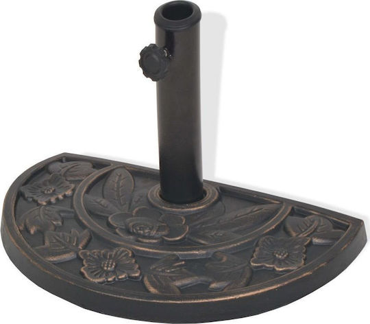 vidaXL Umbrella Stand made of Plastic in Bronze Color 50x50x33cm
